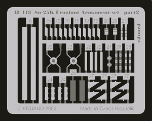 Eduard 48443 Su-25K Frogfoot armament 1/48  (KOVOZAVODY PROSTEJOV)