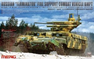 Meng Model TS-010 RUSSIAN TERMINATOR FIRE SUPPORT COMBAT VEHICLE BMPT w/KMT-8 (1:35)