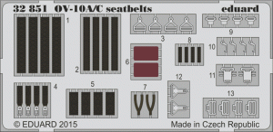 Eduard 32851 OV-10A/ C seatbelts  KITTY HAWK 1/32