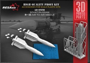 RESArm 48-01018 R-33 - air-to-air missile (WITH DECAL) (3D resin printing) 1/48