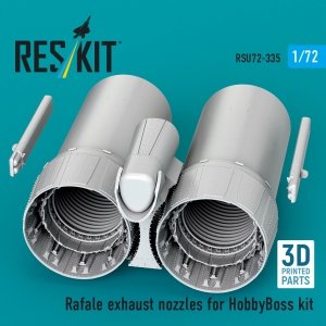 RESKIT RSU72-0335 Rafale exhaust nozzles for HobbyBoss kit (3D Printed) (1/72)