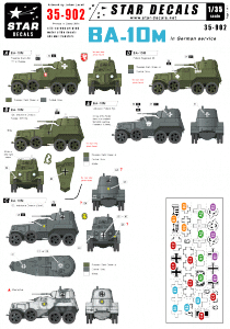 Star Decals 35-902 BA-10M in German service 1/35