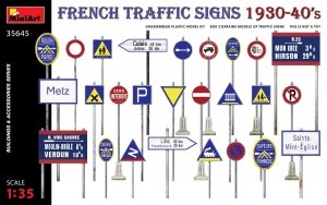 Miniart 35645 FRENCH TRAFFIC SIGNS 1930-40’s 1/35