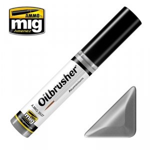 AMMO of Mig Jimenez 3537 OILBRUSHER ALUMINIUM