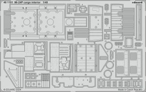 Eduard 481151 Mi-24P cargo interior TRUMPETER 1/48
