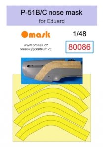 Omask 80086 P-51 B/C nose mask (for Eduard) 1/48