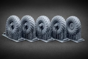 ScaleX WM 35005 GAZ-66 Ordinary wheel set (for Trumpeter) 1/35