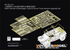Voyager Model PE351314 WWII German Kubelwagen Type 82 Africa Troop Version Upgrade Set For MENG VS-015 1/35
