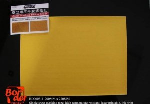 Border Model BD0003-4 Model masking sticker sheet (200mm x 200mm, 4 pcs)