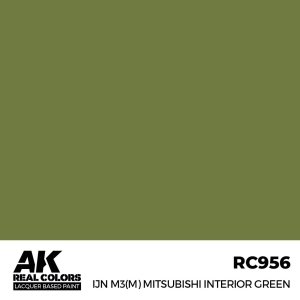 AK Interactive RC956 IJN M3(M) Mitsubishi Interior Green 17 ml