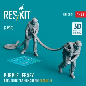 RESKIT RSF48-0029 Purple jersey refueling team (modern) (scene 2) (2 pcs) (3D Printed) 1/48