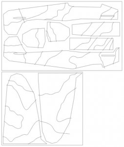 Omask 44009 Spitfire Mk.II camouflage surfaces M.Feric kamo G (for Eduard 11146) 1/48