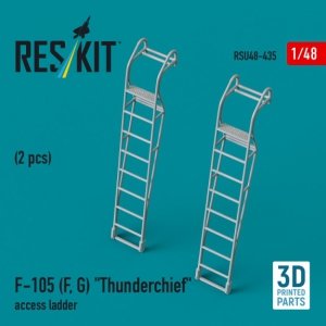 RESKIT RSU48-0435 F-105 (F, G) Thunderchief access ladders (2 pcs) (3D Printed) 1/48