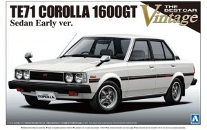 Aoshima 00874 TE71 Corrola 1600 GT Sedan early ver. 1:24