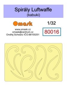 Omask 80016 Spirals Luftwaffe (yellow masking tape) 1/32