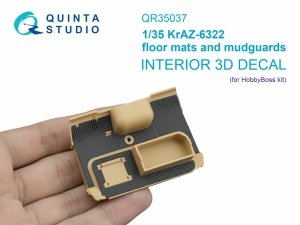Quinta Studio QR35037 KrAZ-6322 floor mats and mudguards (HobbyBoss) 1/35