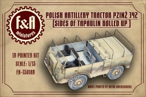 F&A Miniatures FA-35018B Pzinż 342 ciągnik plandeka podwinięte boczne klapy 1/35