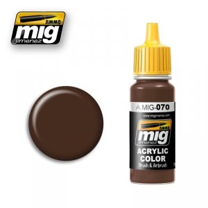 AMMO of Mig Jimenez 0070 Medium Brown