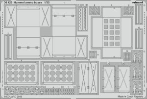 Eduard 36429 Hummel ammo boxes 1/35 TAMIYA