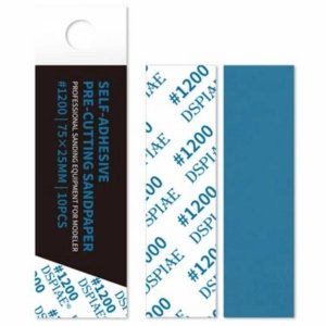 DSPIAE DSP-1200 Reusable Self-Adhesive Sandpaper #1200 / Samoprzylepny papier ścierny wielokrotnego użytku #1200 (75 x 25 mm) 10 pcs