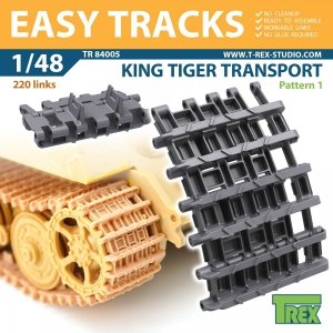T-Rex Studio TR84005 King Tiger Transport Tracks Pattern 1 1/48
