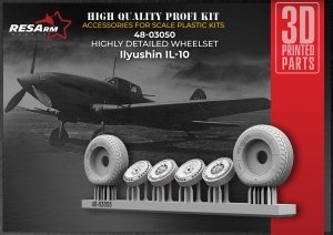 RESArm 48-03050 IL 10 - Wheels under load (3D resin printing) 1/48
