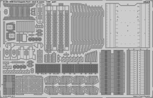 Eduard 53204 DKM Graf Zeppelin pt.1 deck & jeraby TRUMPETER 1/350