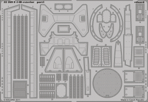 Eduard 32269 F-14D exterior TRUMPETER (1:32)