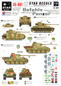 Star Decals 35-887 Befehl-Panzer mix  1/35