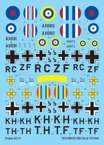 Techmod 72145 - Potez 63-11 (1:72)