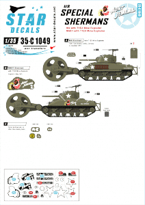 Star Decals 35-C1049 US Special Shermans 1/35