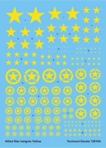 Techmod 72810 - Allied Star Insignia Yellow (1:72)