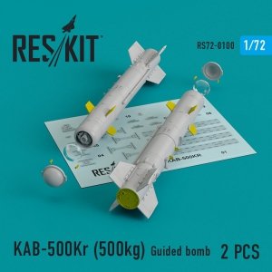 RESKIT RS72-0100 KAB-500KR (500KG) GUIDED BOMBS (2 PCS) 1/72