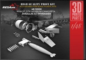 RESARM 48-12000 FULL UPGRADE KIT Douglas  A-1 SKYRAIDER (3D resin printing) 1/48