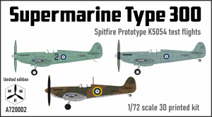 IBG MRMA720002 Spitfire Prototype K5054 - Stages 2,3 and 4 –  Test Flights 1/72