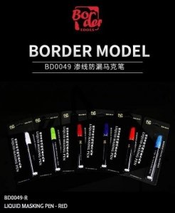 Border Model BD0049-R Liquid Masking Pen - Red