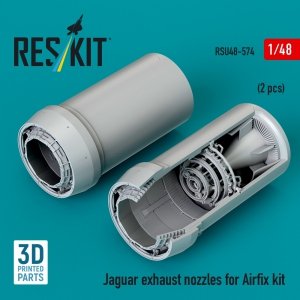 RESKIT RSU48-0574 Jaguar exhaust nozzles for Airfix kit (3D Printed) (1/48)