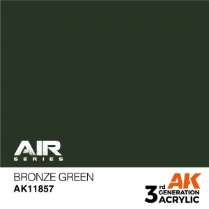 AK Interactive AK11857 BRONZE GREEN – AIR 17 ml
