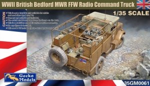 Gecko Models 35GM0061 WWII British Bedford MWR FFW Radio command truck 1/35