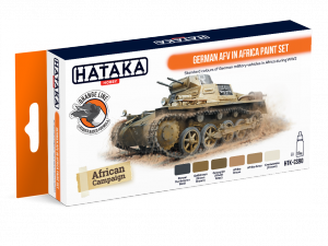 Hataka HTK-CS90 ORANGE LINE – German AFV in Africa paint set 6x17ml