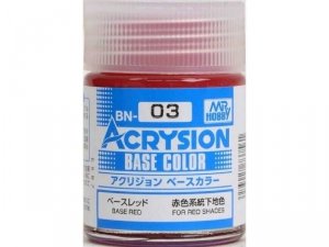 Gunze Sangyo BN03 Acrysion Base Color - Red 18ml