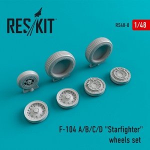 RESKIT RS48-0008 F-104 (A/B/C/D) Starfighter wheels set 1/48