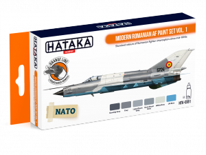 Hataka HTK-CS91 Modern Romanian AF paint set vol. 1 (6x17ml)