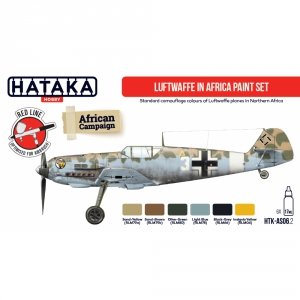 Hataka HTK-AS06.2 Luftwaffe in Africa paint set 6x17ml