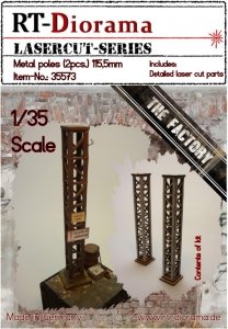 RT-Diorama 35573 Metal poles (2pcs.) 115,5mm 1/35