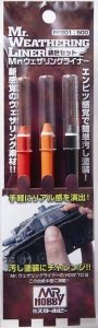 Gunze Sangyo PP-201 Mr.Weathering Liner Rust Color Set
