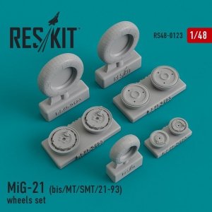 RESKIT RS48-0123 MiG-21 (bis/MT/SMT/21-93) wheels set 1/48