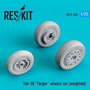 RESKIT RS72-0368 YAK-38 FORGER WHEELS SET (WEIGHTED) 1/72