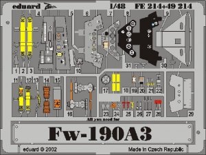 Eduard FE214 Fw 190A-3 1:48 Tamiya