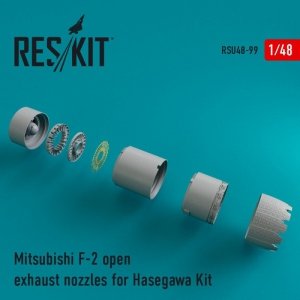 RESKIT RSU48-0099 Mitsubishi F-2 open exhaust nozzles for Hasegawa kit 1/48